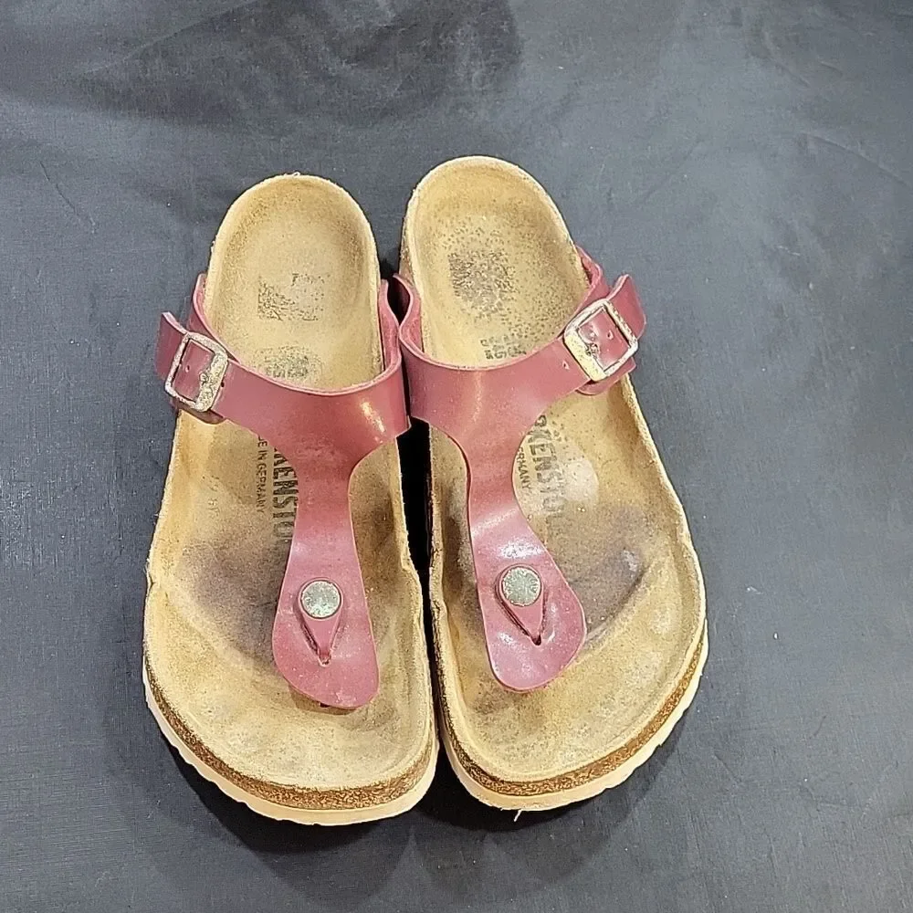 BIRKENSTOCK GIZEH SANDAL WASHED METALLIC